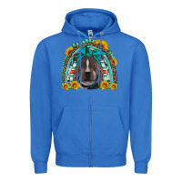 True Royal western pitbull rainbow Zipper Hoodie - Artiststas