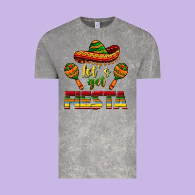 Let's Get Fiesta Vintage Tee Designed By Texasbilliewilder