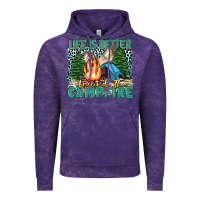 Cloud Purple life is better around the campfire Vintage Hoodie - Zillion Design Studio