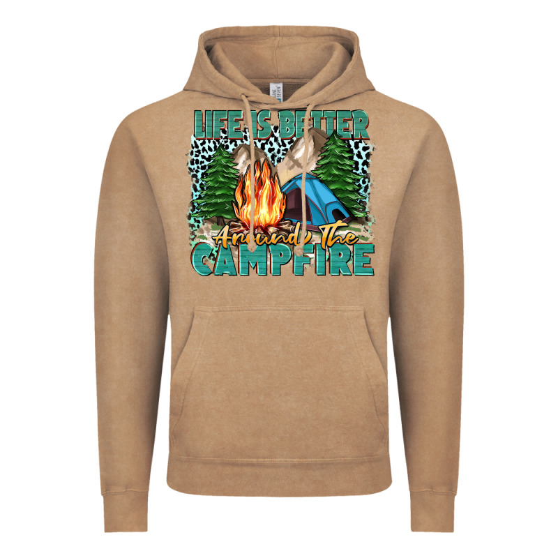 Life Is Better Around The Campfire Vintage Hoodie by Zillion Design Studio | Teevron