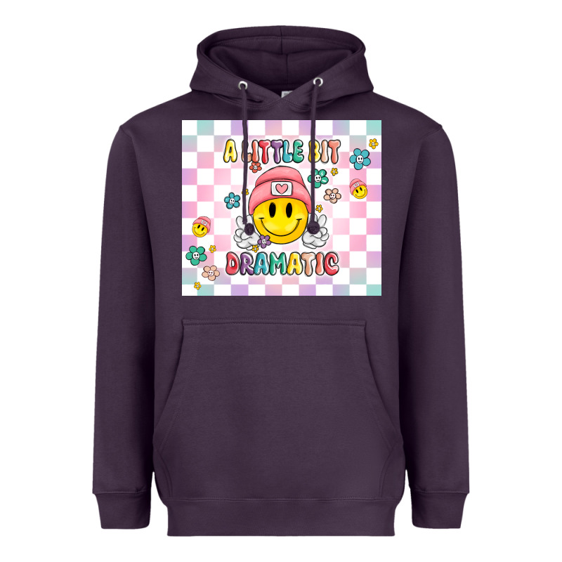 A Little Bit Dramatic Retro Heavyweight Hoodie by MaliasSmallBusiness | Teevron