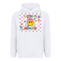White a little bit dramatic retro Heavyweight Hoodie - MaliasSmallBusiness