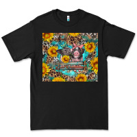 Black baby pigs with leopard cowhide and sunflowers Premium Tee - Artiststas