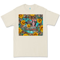 Bone baby pigs with leopard cowhide and sunflowers Premium Tee - Artiststas