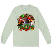 Matcha Christmas party and chickens Long Sleeve Tee - AdoDesignShop