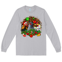Moon Dust Christmas party and chickens Long Sleeve Tee - AdoDesignShop