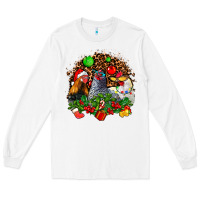 White Christmas party and chickens Long Sleeve Tee - AdoDesignShop