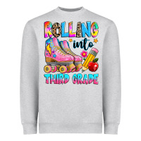Heather Grey rolling into third grade Heavyweight Sweatshirt - texasbilliewilder