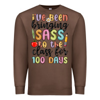 Chestnut i ve been bringing sass to the class for 100 days Premium Sweatshirt - MaliasSmallBusiness