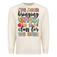 Sandshell i ve been bringing sass to the class for 100 days Premium Sweatshirt - MaliasSmallBusiness