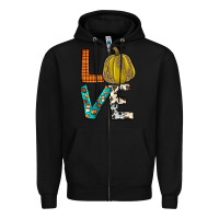 Black fall love Zipper Hoodie - JahusDesignShop
