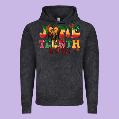 Vintage Hoodie juneteenth since 1865 with heart