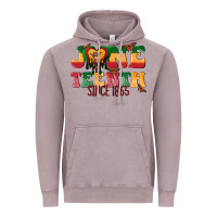 Vintage Zinc juneteenth since 1865 with heart Vintage Hoodie - texasbilliewilder