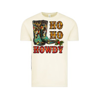 Vintage Arctic christmas cowboy boots ho ho howdy Vintage Tee - RanaPortraitStore