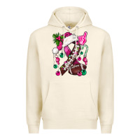 Tofu Pink Christmas Breast Cancer Ribbon Football Premium Hoodie - BundleAndBundleShop