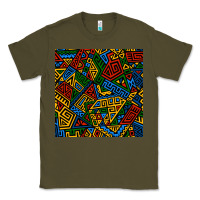 Army Green african geometric seamless pattern Classic Tee - BundleAndBundleShop