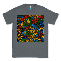 Charcoal Heather african geometric seamless pattern Classic Tee - BundleAndBundleShop