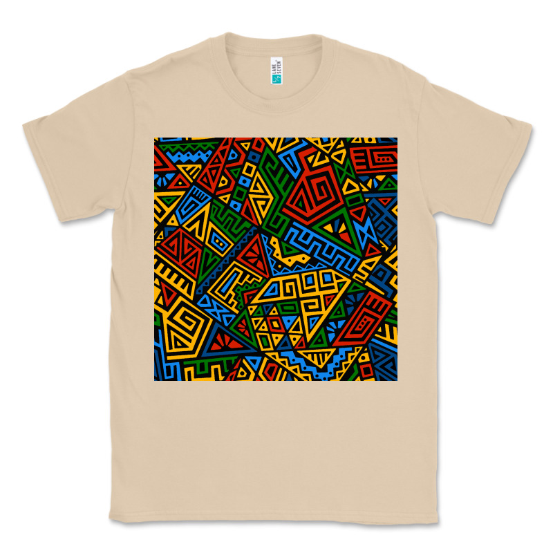 African Geometric Seamless Pattern Classic Tee by BundleAndBundleShop | Teevron