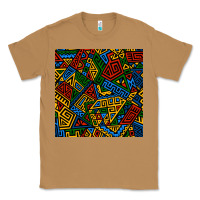 Toasted Coconut african geometric seamless pattern Classic Tee - BundleAndBundleShop