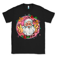 Black merry christmas peace santa Classic Tee - AdoDesignShop