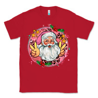 Red merry christmas peace santa Classic Tee - AdoDesignShop