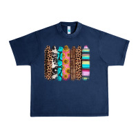 Navy Western brushstrokes Urban Heavy Tee - CTS Tumbler Store