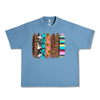 Pebble Blue Western brushstrokes Urban Heavy Tee - CTS Tumbler Store