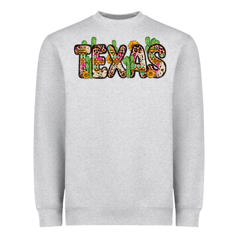 Texas Heavyweight Sweatshirt by Zillion Design Studio | Teevron
