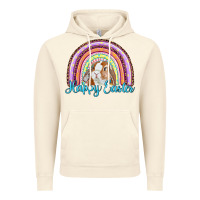 Vintage Artic happy easter rainbow bunny Vintage Hoodie - RanaPortraitStore