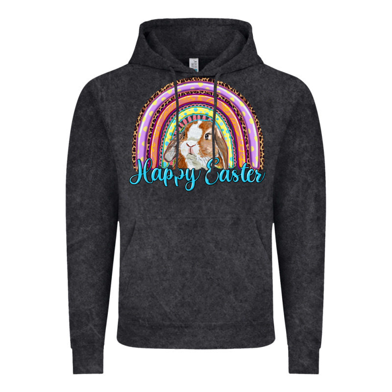 Happy Easter Rainbow Bunny Vintage Hoodie by RanaPortraitStore | Teevron