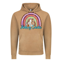 Vintage Camel happy easter rainbow bunny Vintage Hoodie - RanaPortraitStore