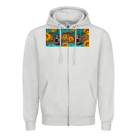 Dove Grey western pitbull Zipper Hoodie - Artiststas