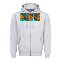 Heather Grey western pitbull Zipper Hoodie - Artiststas