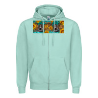 Seafoam western pitbull Zipper Hoodie - Artiststas