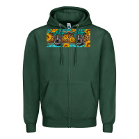Sports Green western pitbull Zipper Hoodie - Artiststas