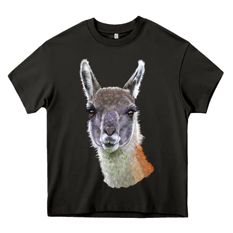 Guanaco Llama Head Heavy Core Tee by LillyAllenDesigns | Teevron