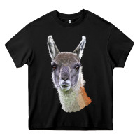 Black Guanaco Llama Head Heavy Core Tee - LillyAllenDesigns