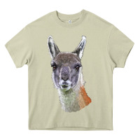 Mossy Guanaco Llama Head Heavy Core Tee - LillyAllenDesigns