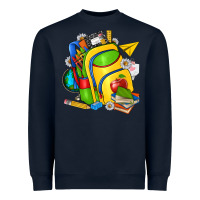 Navy school bag Heavyweight Sweatshirt - texasbilliewilder