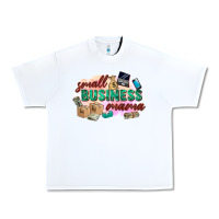 White small business mama Urban Heavy Tee - Zillion Design Studio