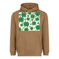 Toasted Coconut st patrick clover Heavyweight Hoodie - MaliasSmallBusiness