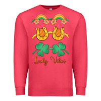 Cardinal lucky vibes st. patrick's day Premium Sweatshirt - MaliasSmallBusiness