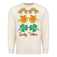 Sandshell lucky vibes st. patrick's day Premium Sweatshirt - MaliasSmallBusiness