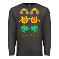 Smoke lucky vibes st. patrick's day Premium Sweatshirt - MaliasSmallBusiness