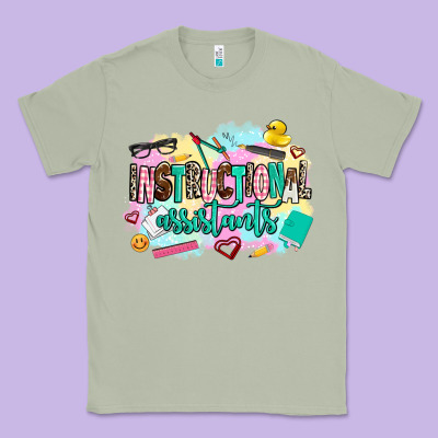 Instructional Assistant's Classic Tee Designed By Adodesignshop