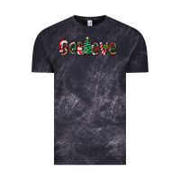 Cloud Black christmas believe Vintage Tee - RanaPortraitStore