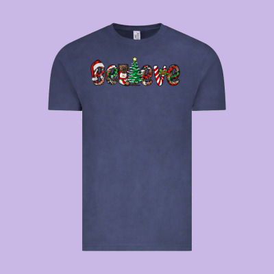Christmas Believe Vintage Tee Designed By Ranaportraitstore