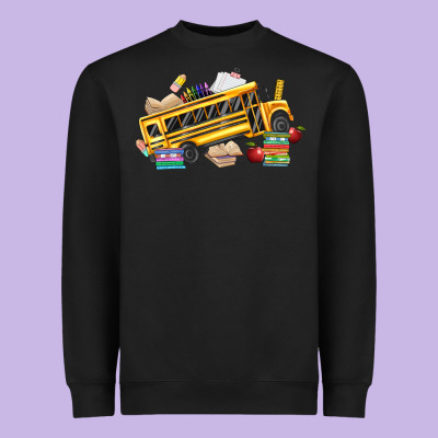 School Bus Driver Heavyweight Sweatshirt Designed By Texasbilliewilder