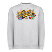 Heather Grey school bus driver Heavyweight Sweatshirt - texasbilliewilder