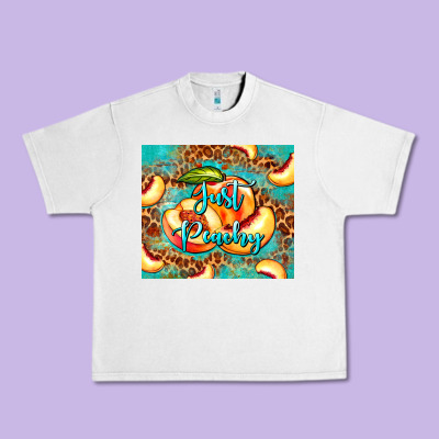 Just Peachy Peach Tumbler Urban Heavy Tee Designed By Barkaloodesign